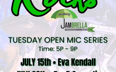 Music on the Rocks Tuesday Open Mic Series.  All age welcome.  Rock on from 5:00 pm- 9:00 pm.